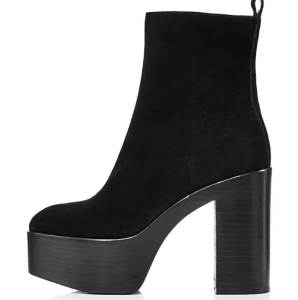 Black Platform Ankle Boots